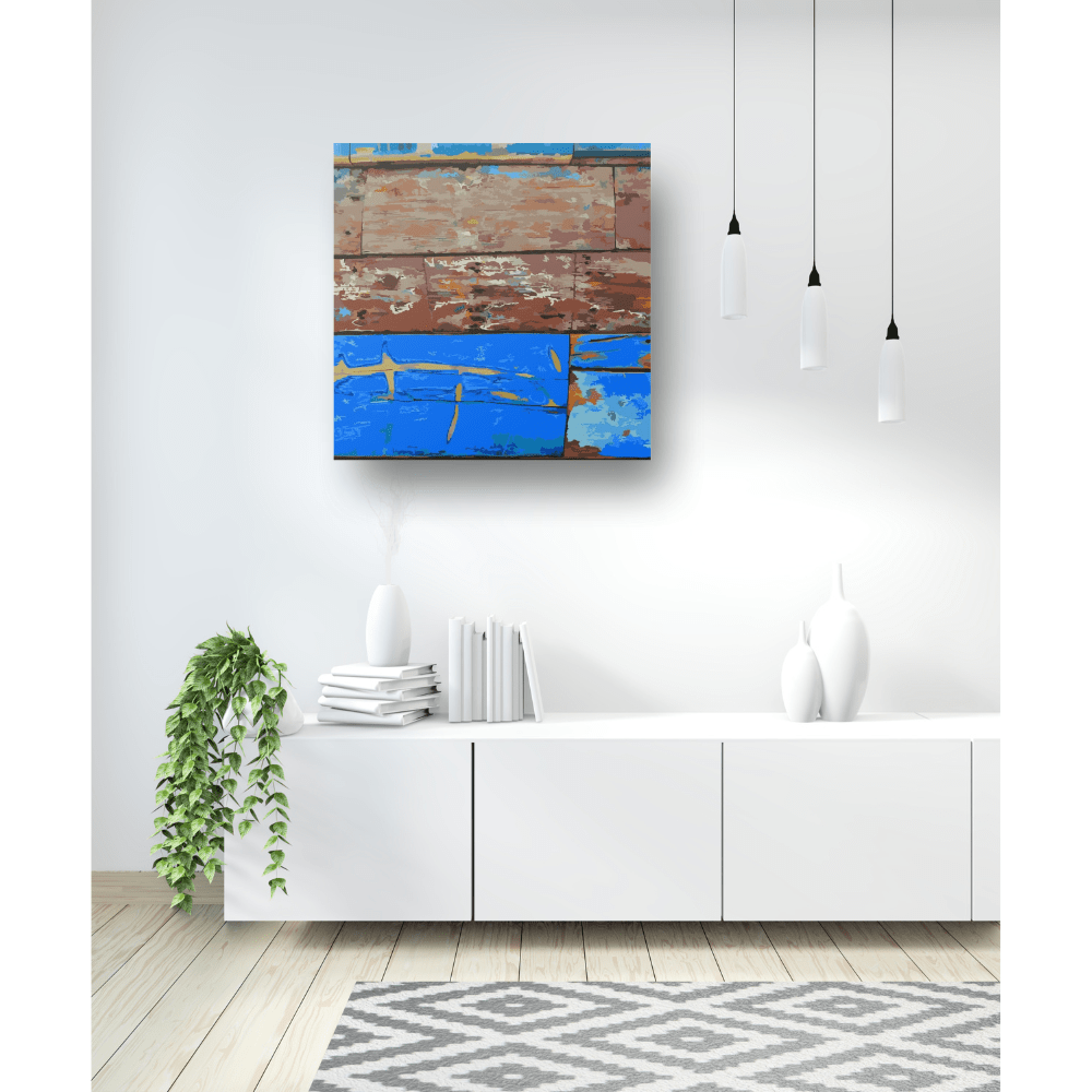 Karibische Wand, Musterbild in der Raumansicht