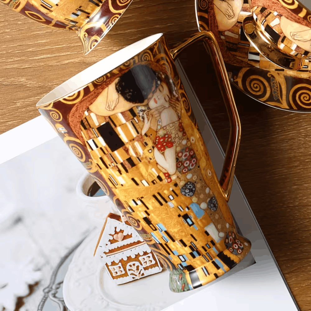 Gustav Klimt "der Kuss" Kaffeetasse