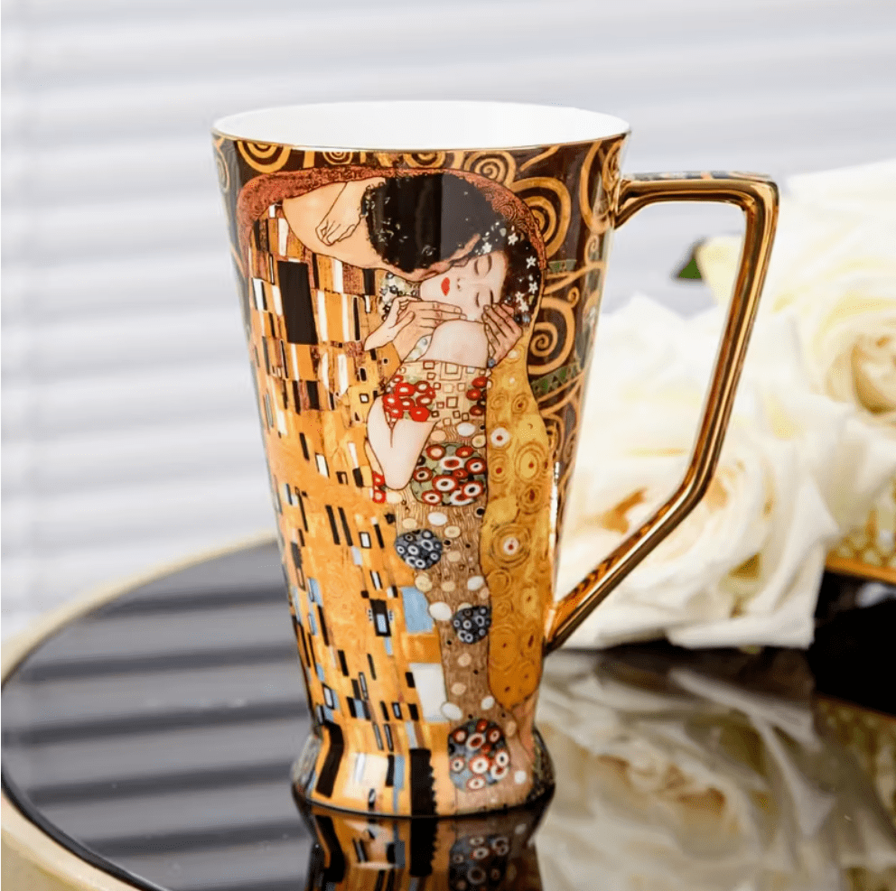 Gustav Klimt "der Kuss" Kaffeetasse