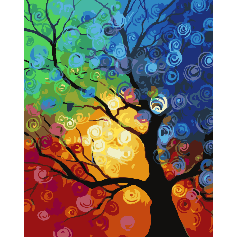 Psychedelischer Baum