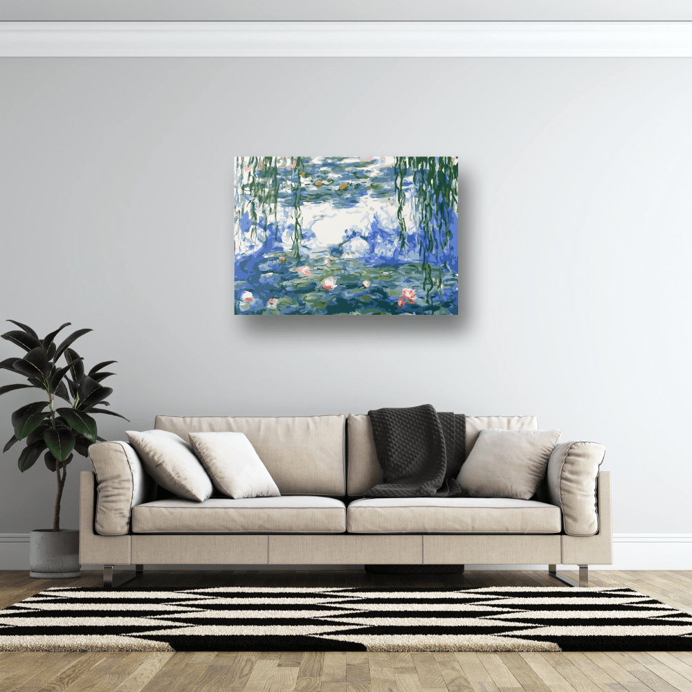 Seerosenteich von Claude Monet, Musterbild in der Raumansicht