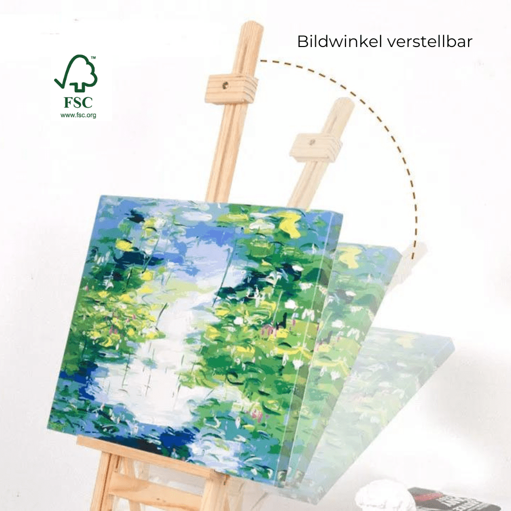 Tischstaffelei Verstellbarkeit