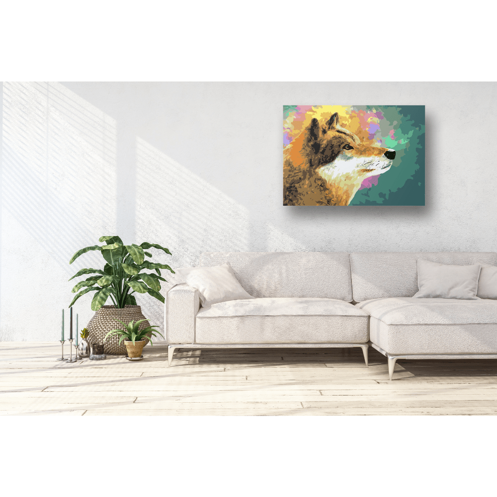 Malen nach Zahlen, Wolf im Mondlicht