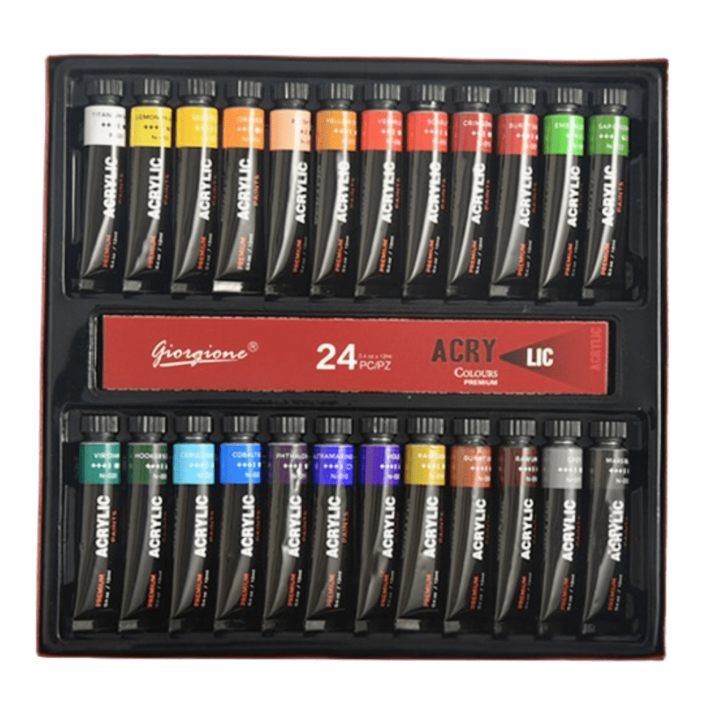 Premium Acrylfarben-Set 24 Farben, Giorgione