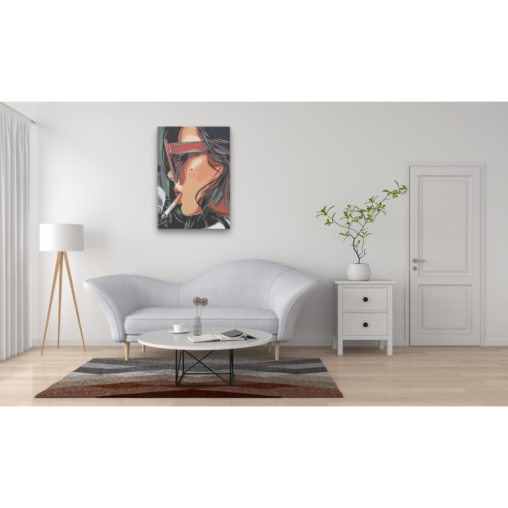 Malen nach Zahlen, Dame Comic Art