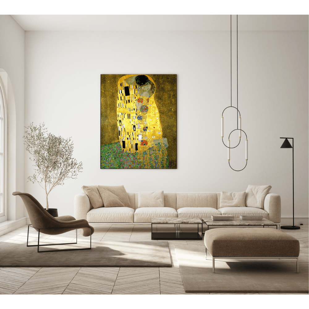 Malen nach Zahlen, Der Kuss von Gustav Klimt