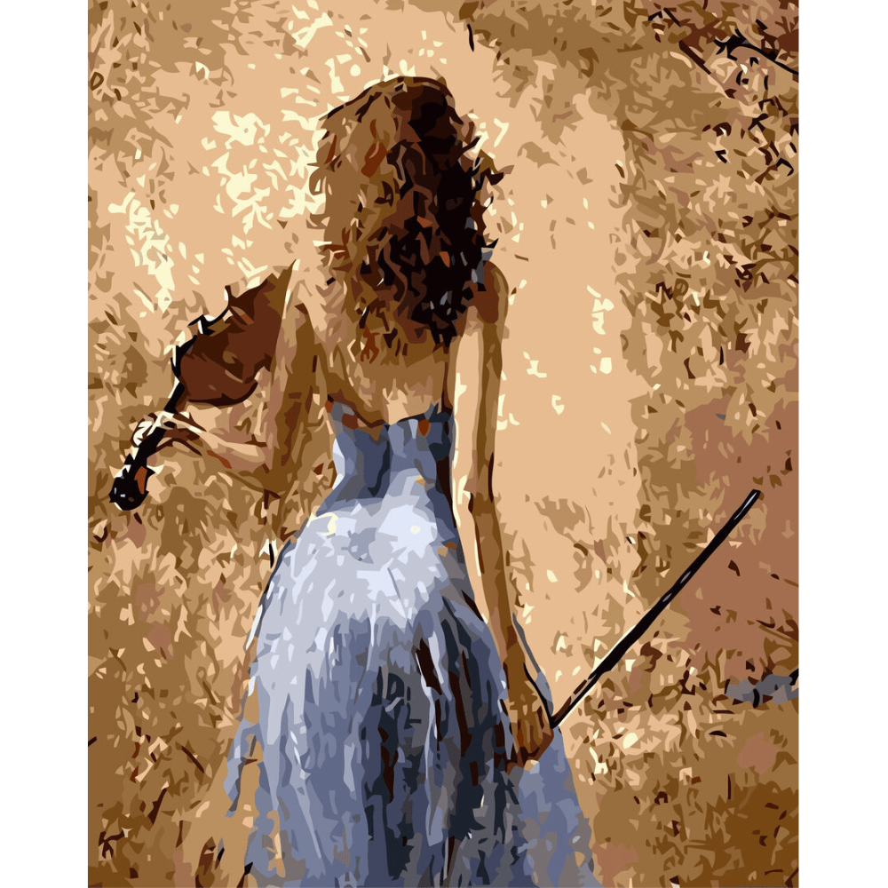 Malen nach Zahlen, Geigerin mit Violine