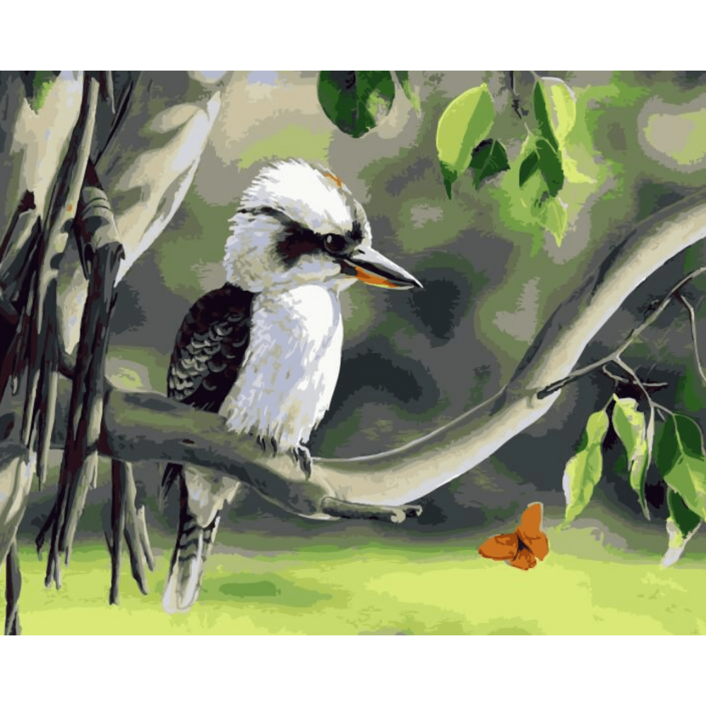 Malen nach Zahlen, Kookaburra, Lachender Hans, Australien