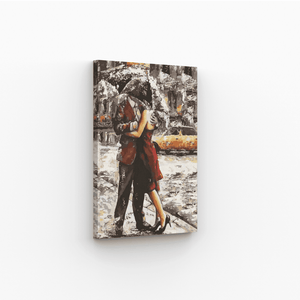 Malen nach Zahlen, Liebespaar im Regen in New York