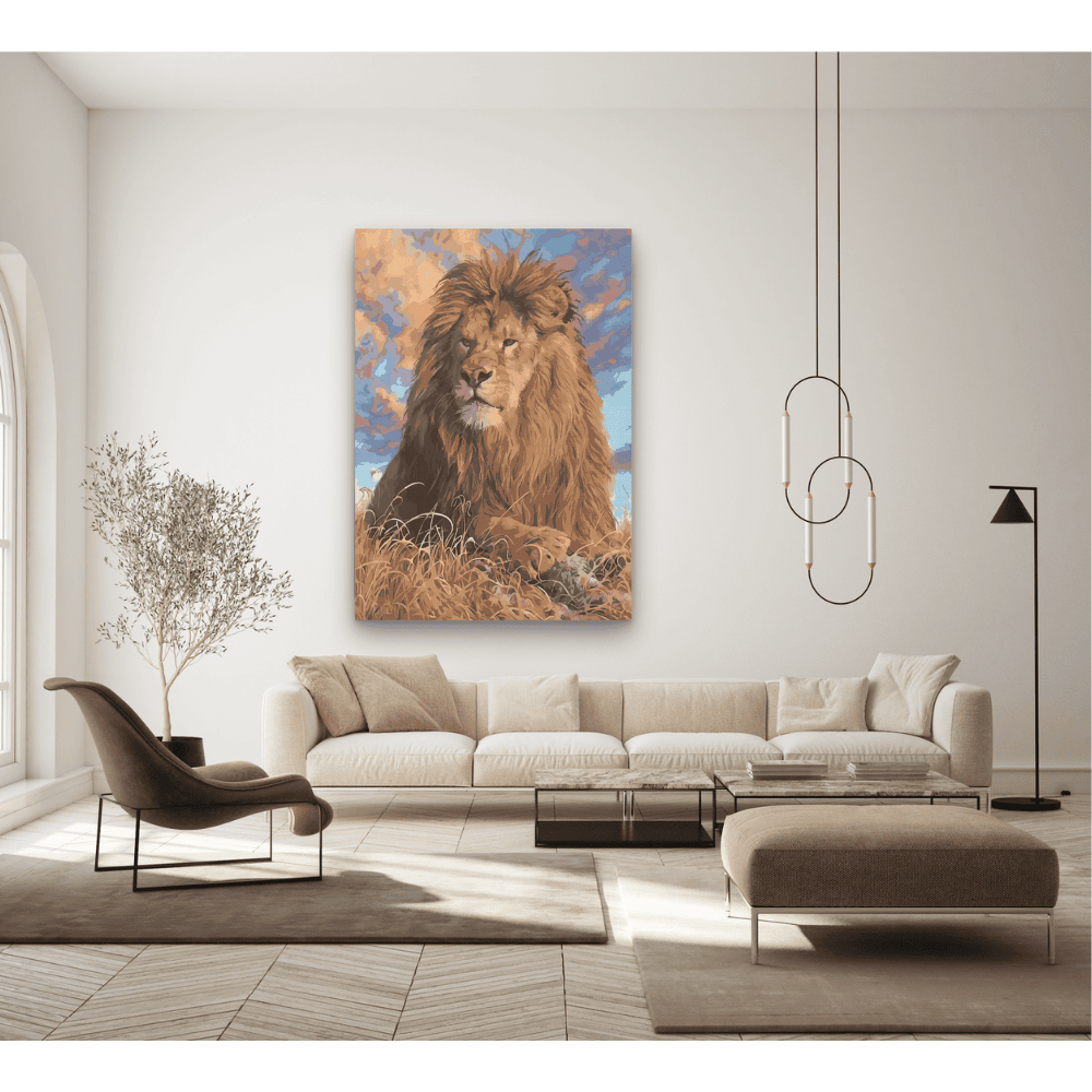 Malen nach Zahlen, Männlicher Löwe