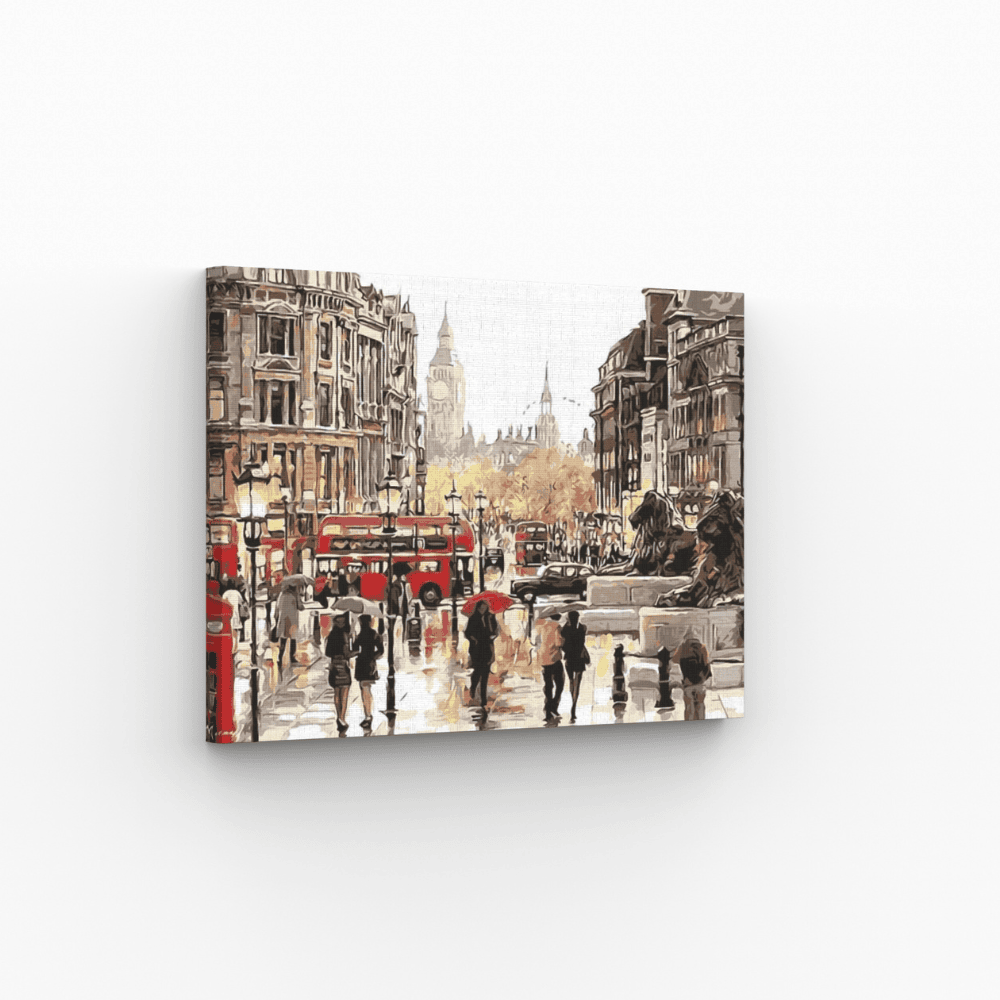 Malen nach Zahlen, London, Trafalgar Square