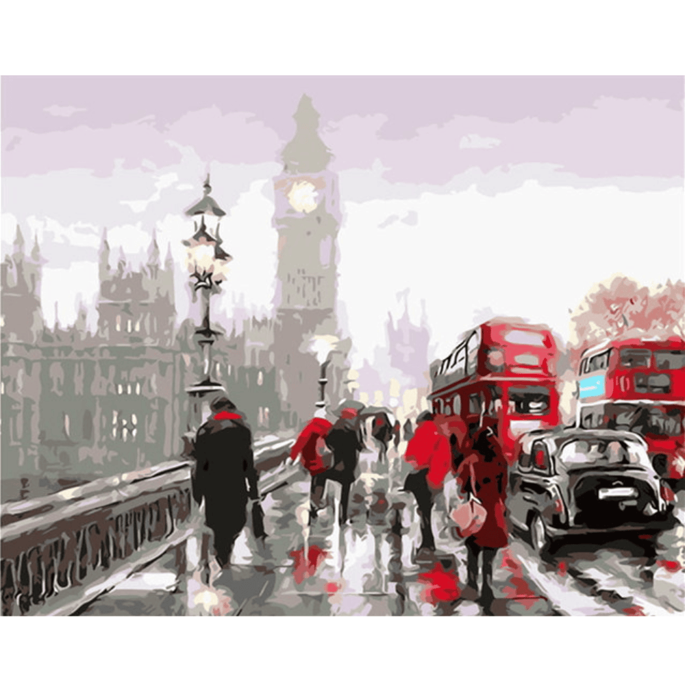 Malen nach Zahlen, London, Westminster Bridge