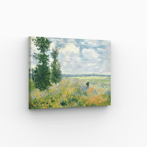 Malen nach Zahlen, Mohnfelder bei Argenteuil von Claude Monet, Kunst