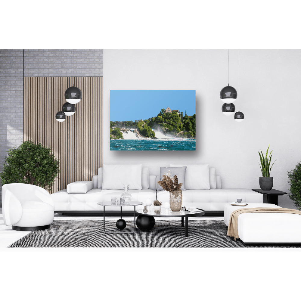 Malen nach Zahlen, Rheinfall mit dem Schloss Laufen, Neuhausen