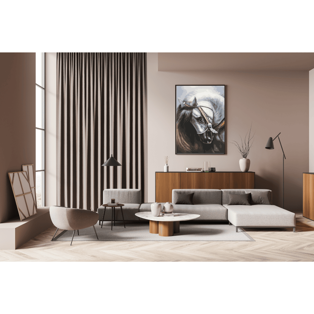 Malen nach Zahlen, Schimmel Portrait