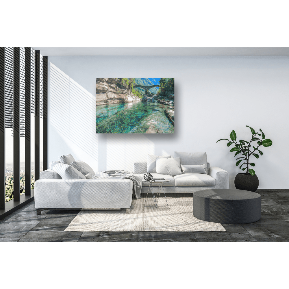 Malen nach Zahlen, Verzasca bei Lavertezzo, Tessin