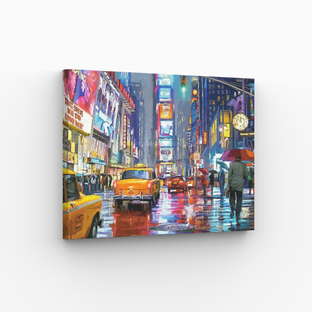 New York Times Square con i taxi
