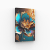 Blume blau, abstrakt