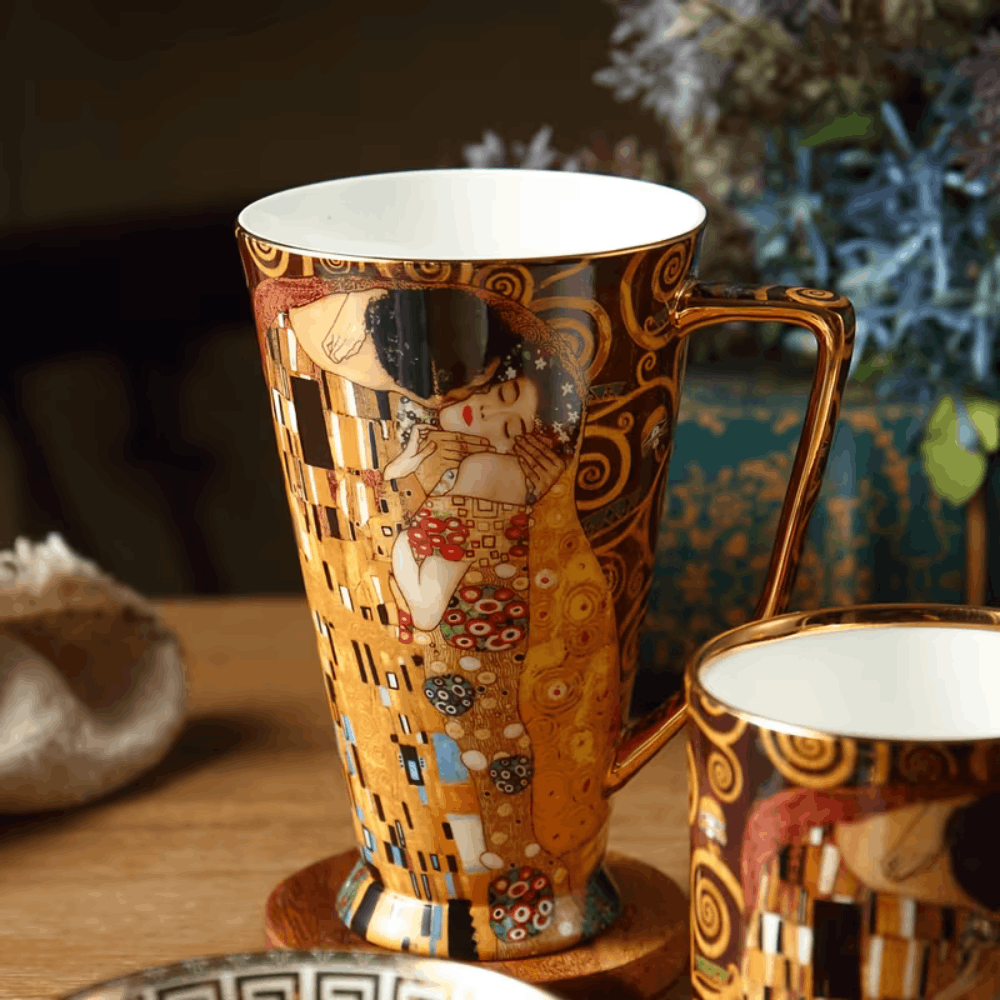 Gustav Klimt "der Kuss" Kaffeetasse