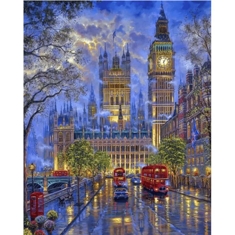 Londra Westminster di notte