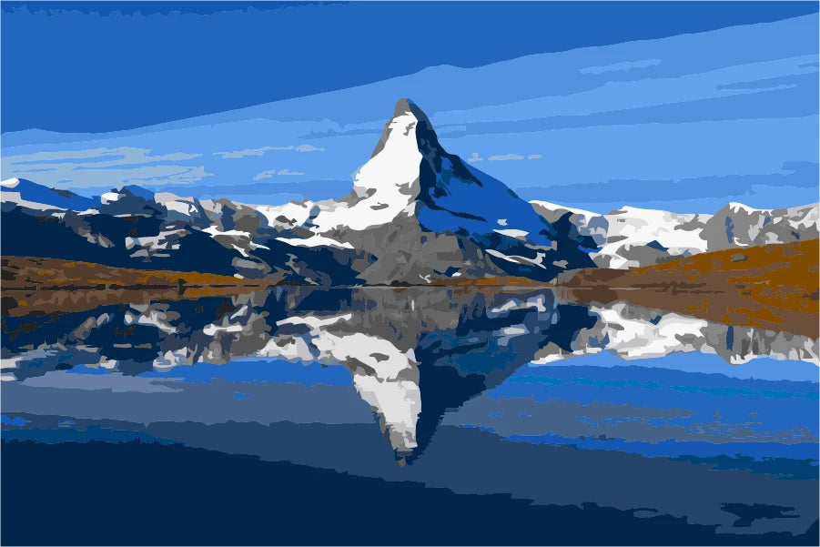 Matterhorn mit Riffelsee