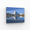 Matterhorn mit Riffelsee, Musterbild gerahmt