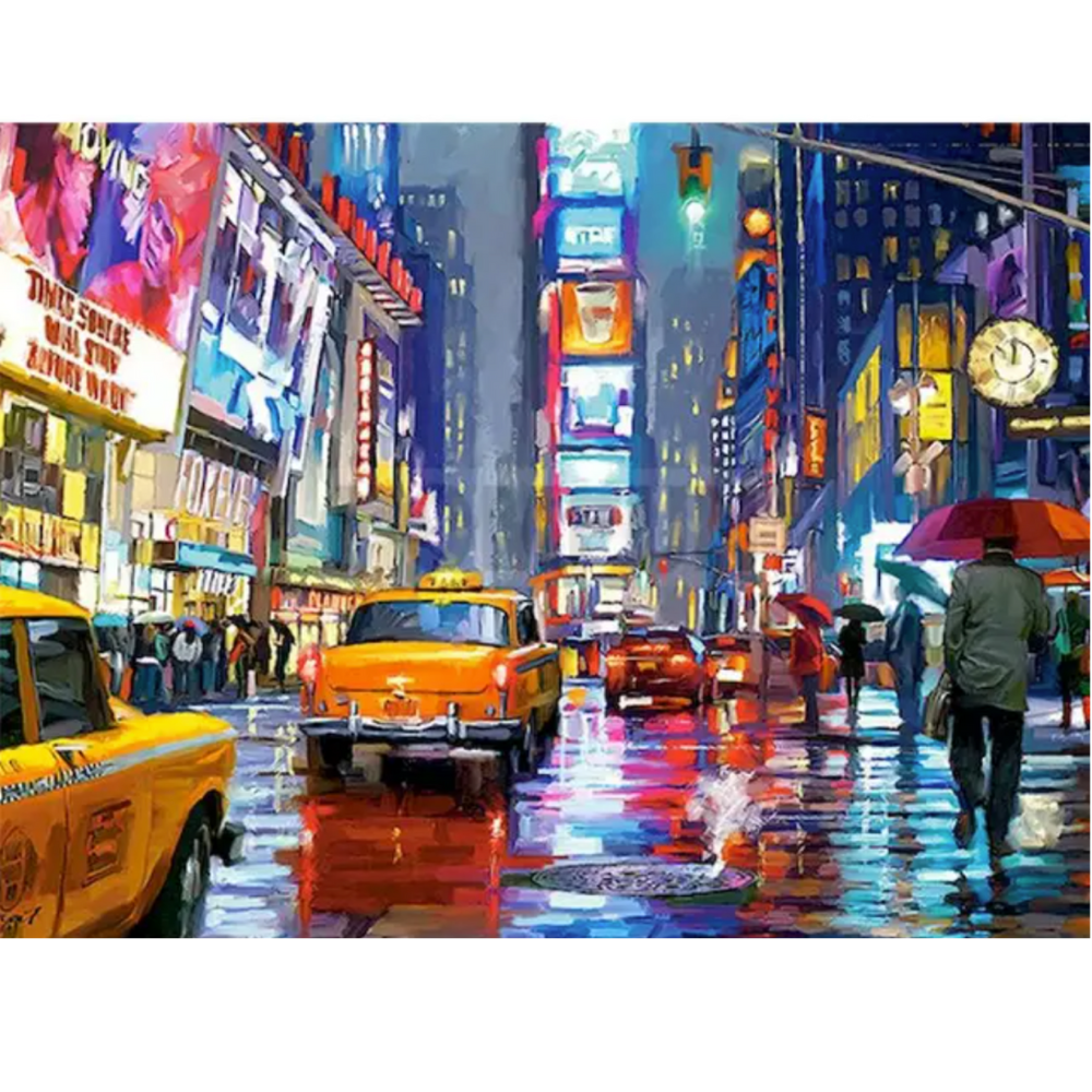New York Times Square con i taxi