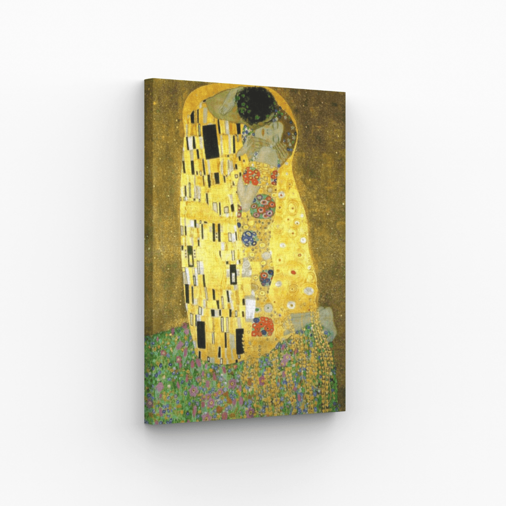 Malen nach Zahlen, Der Kuss von Gustav Klimt 