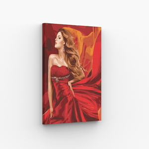 Malen nach Zahlen, Lady in Red