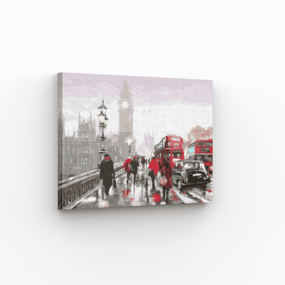 Malen nach Zahlen, London, Westminster Bridge