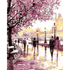Malen nach Zahlen, Paare an Promenade, Frühling in London