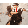 Malen nach Zahlen, Tango Tänzer Paar